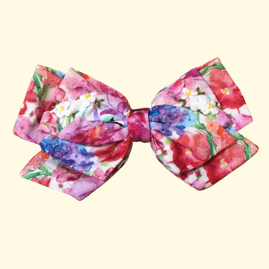 Amalia Hand Embroidered Bow