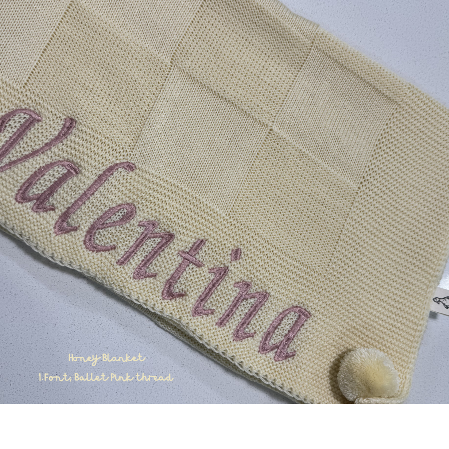 Cotton Baby Blanket - Pompons