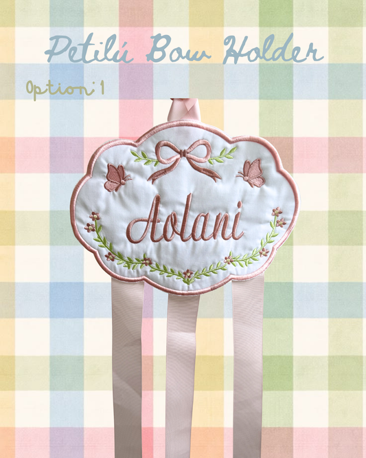 Embroidered Bow Holder