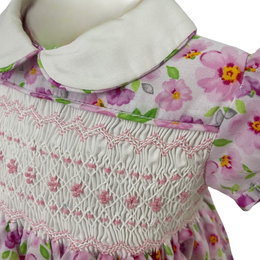 Emma - Hand Smocked Cotton Dress
