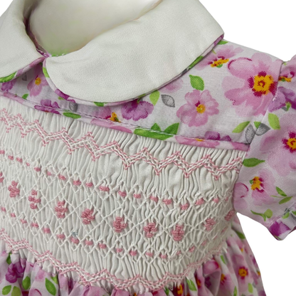 Emma - Hand Smocked Cotton Dress