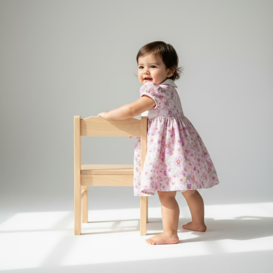 Emma - Hand Smocked Cotton Dress