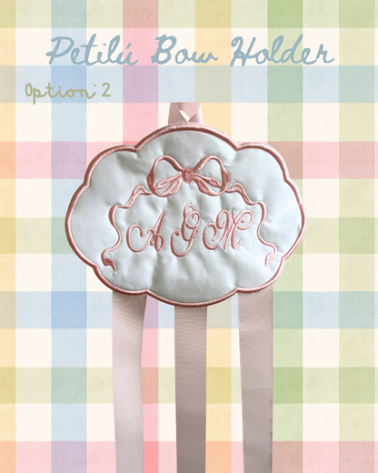 Embroidered Bow Holder
