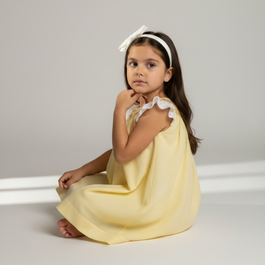 Anita - Muslin with Flutter Sleeves