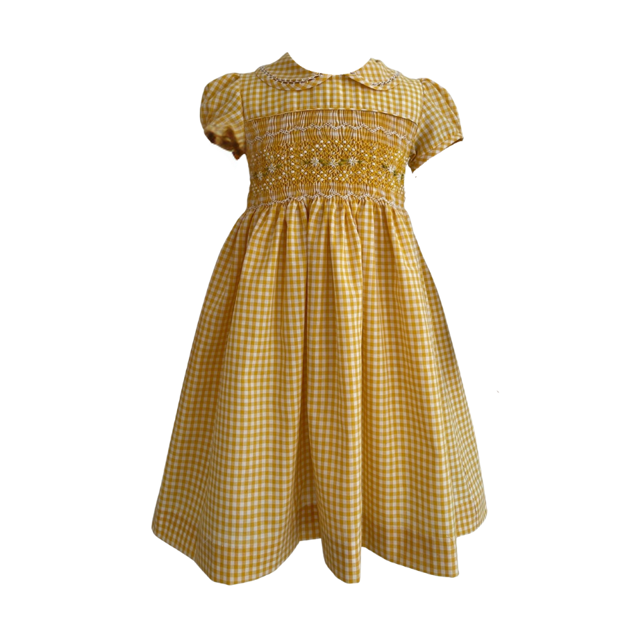 Luciana - Hand Smocked Cotton Dress