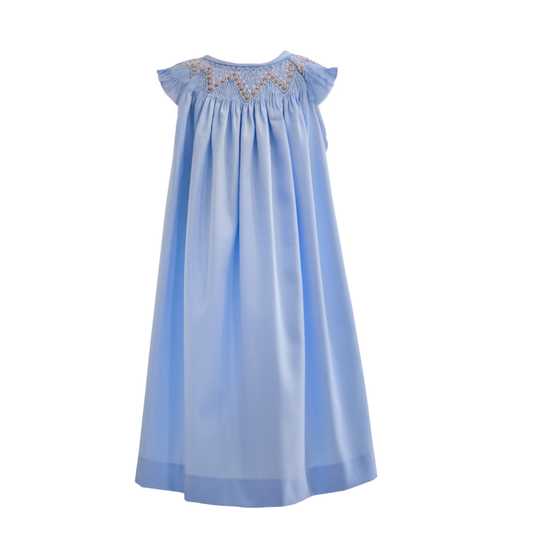 Arabella - Hand Smocked Dress with Pique Fabric