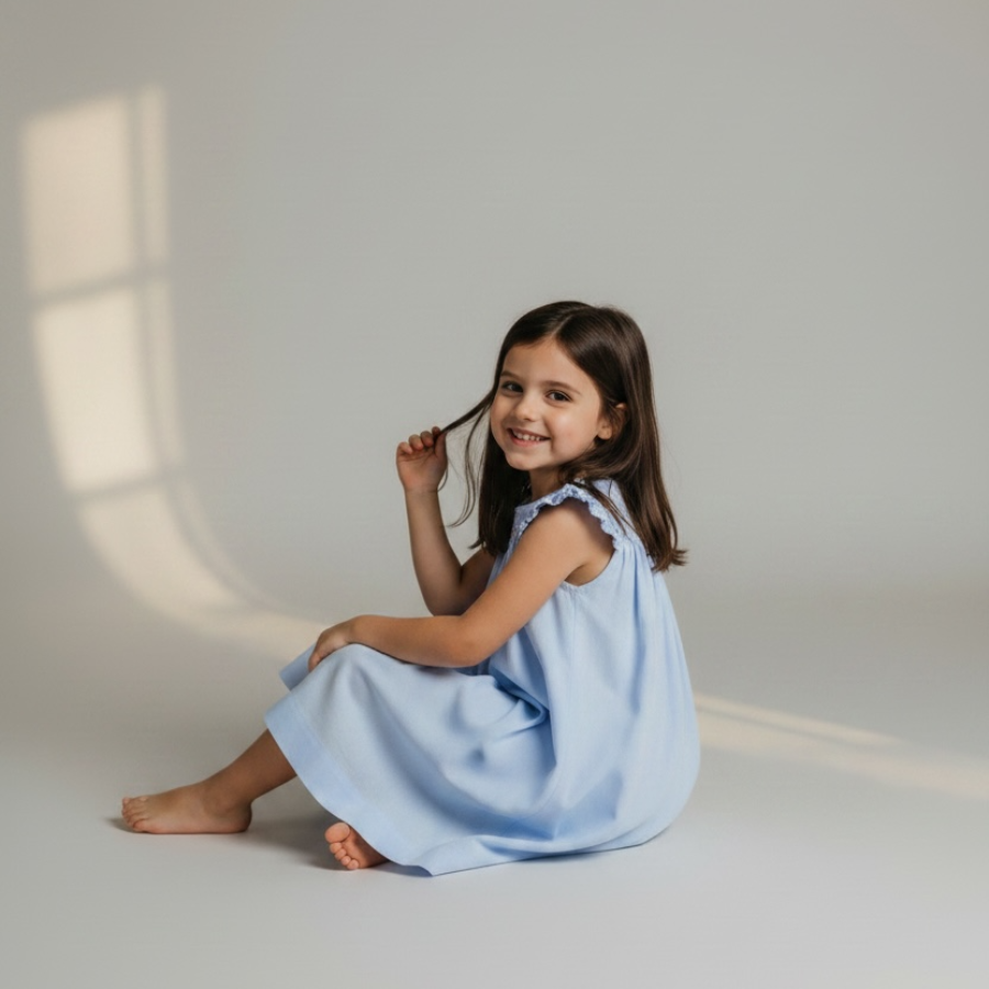 Arabella - Hand Smocked Dress with Pique Fabric