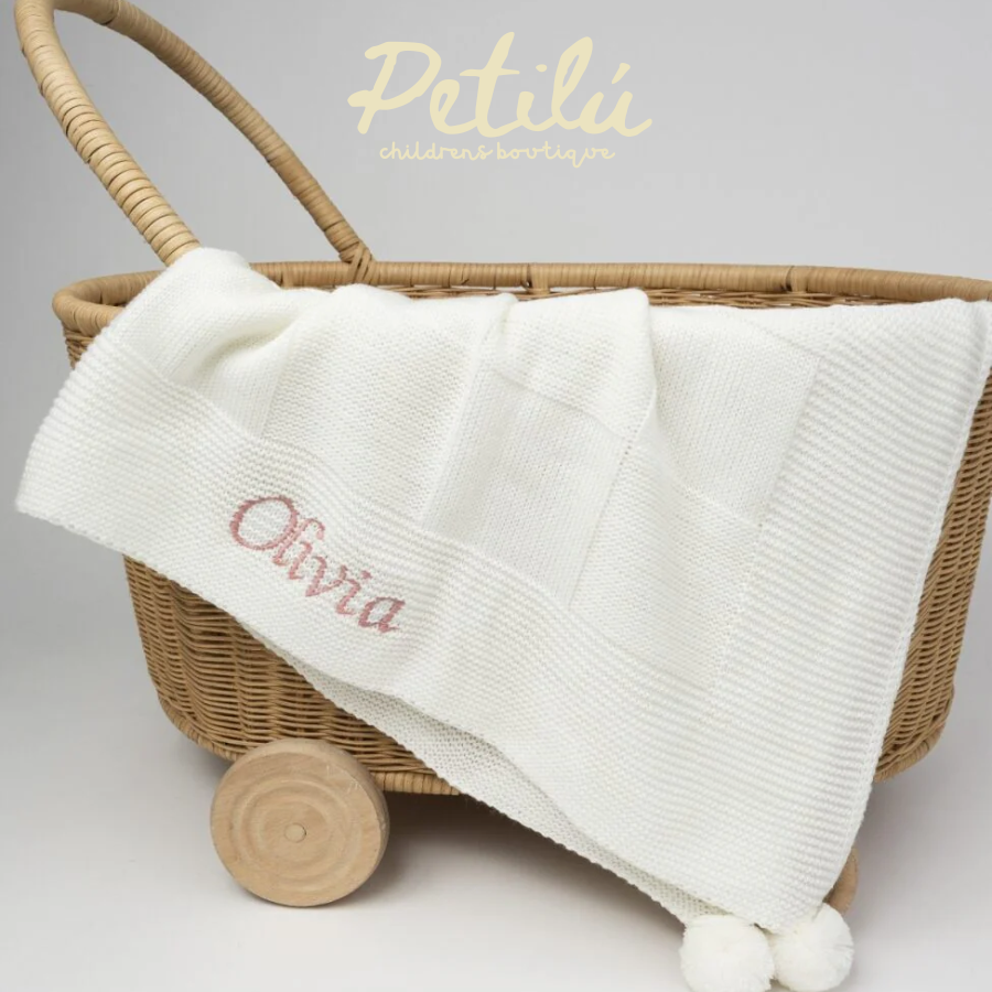 Embroidered Premium Cotton Baby Blanket
