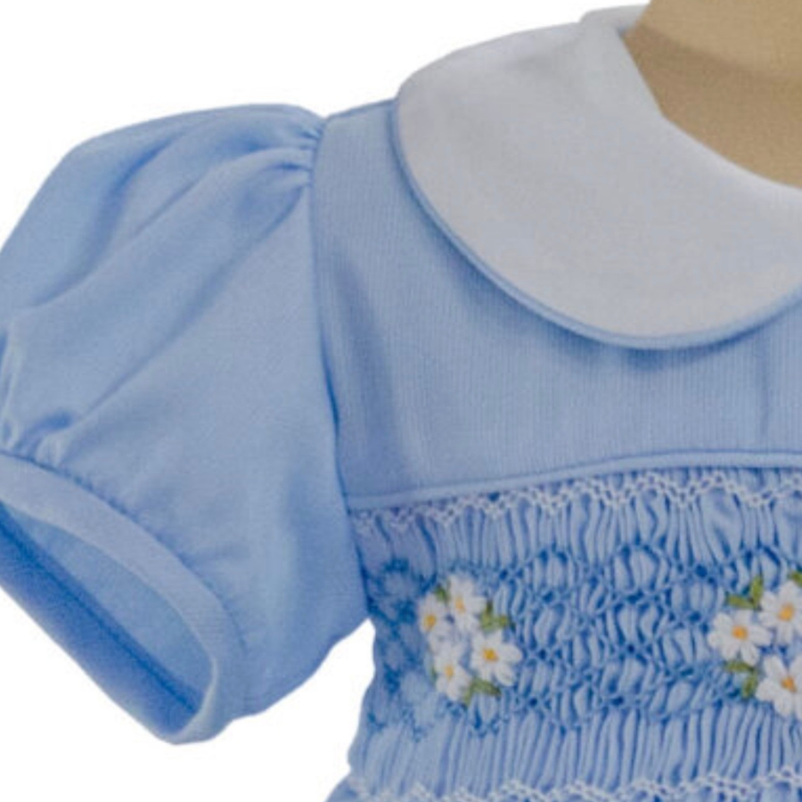 Alessandra - Hand Smocked Dress - Spanish Pique Fabric