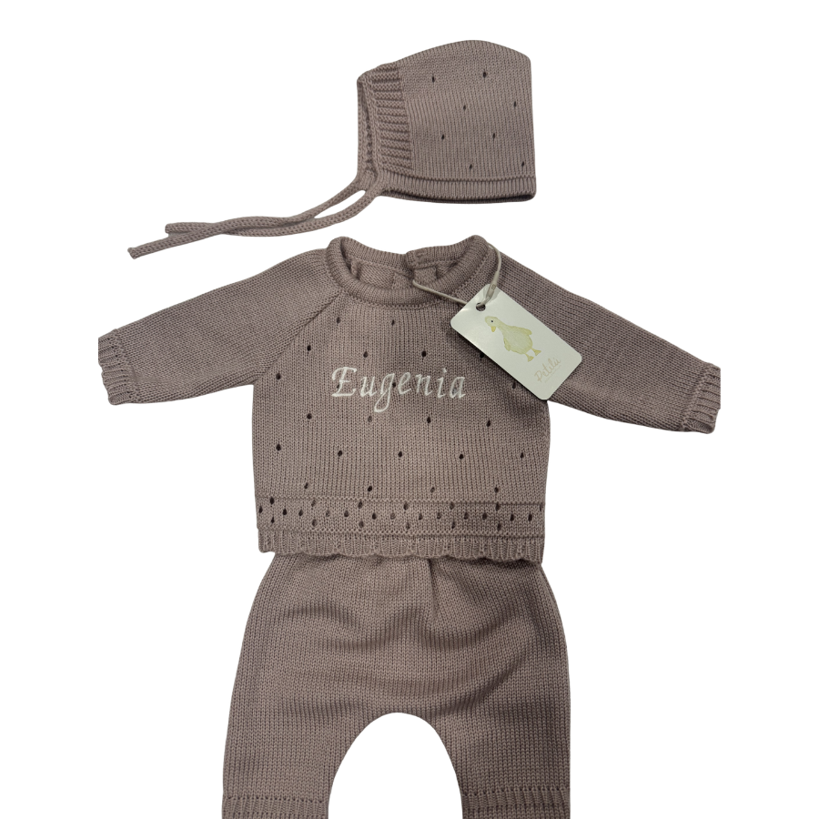 Knitted Coming Home Outfit - 3 Piece Set