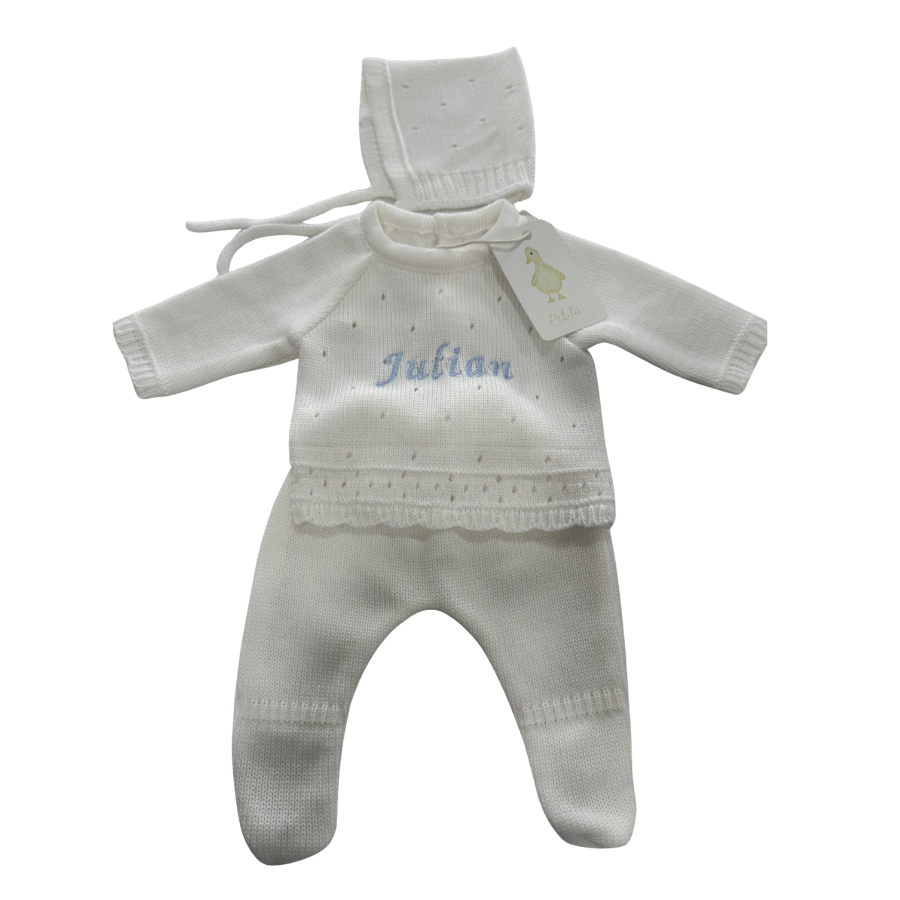 Knitted Coming Home Outfit - 3 Piece Set
