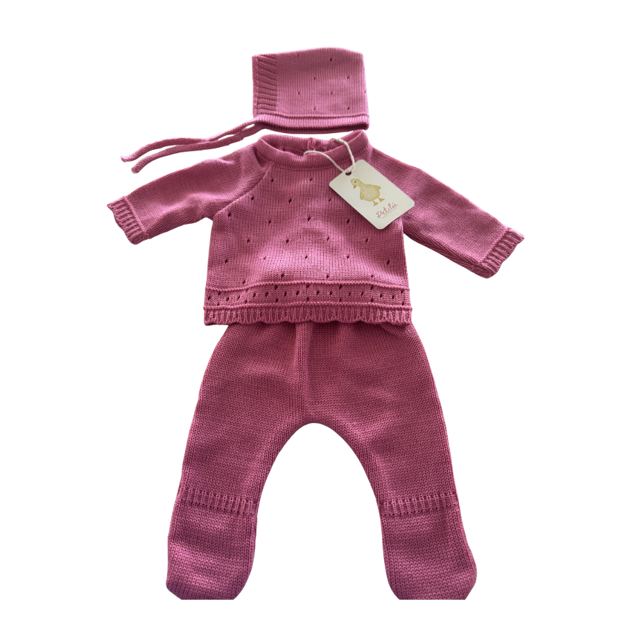 Knitted Coming Home Outfit - 3 Piece Set