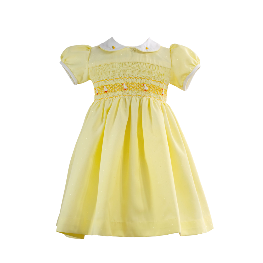 Emilia - Hand Smocked Dress with Spanish Pique Fabric