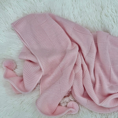 Cotton Baby Blanket - Pompons