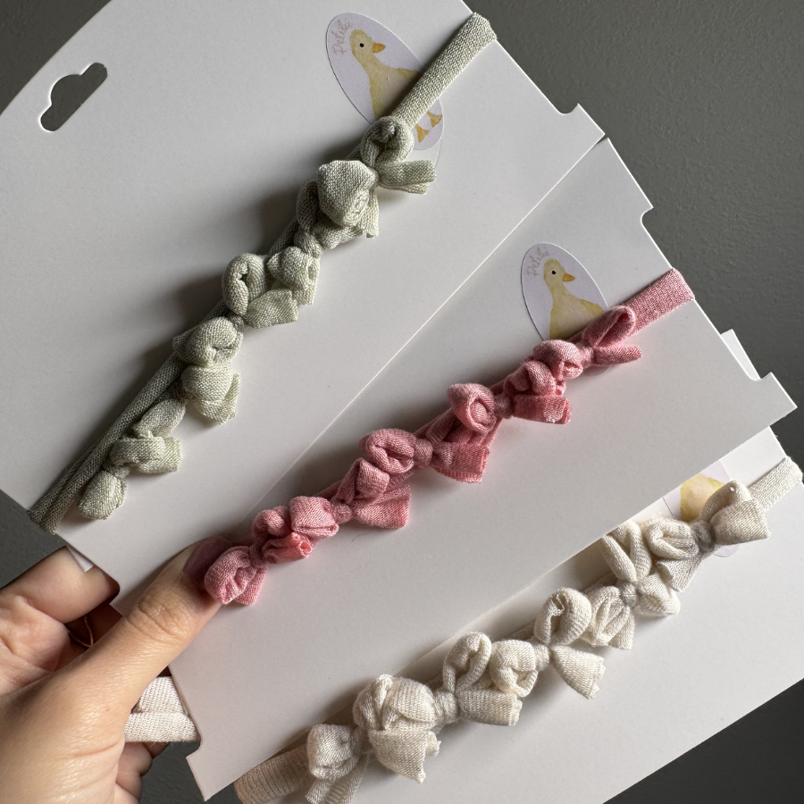 Bow Adjustable Headbands Eliza