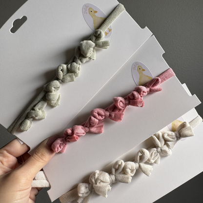 Bow Adjustable Headbands Eliza