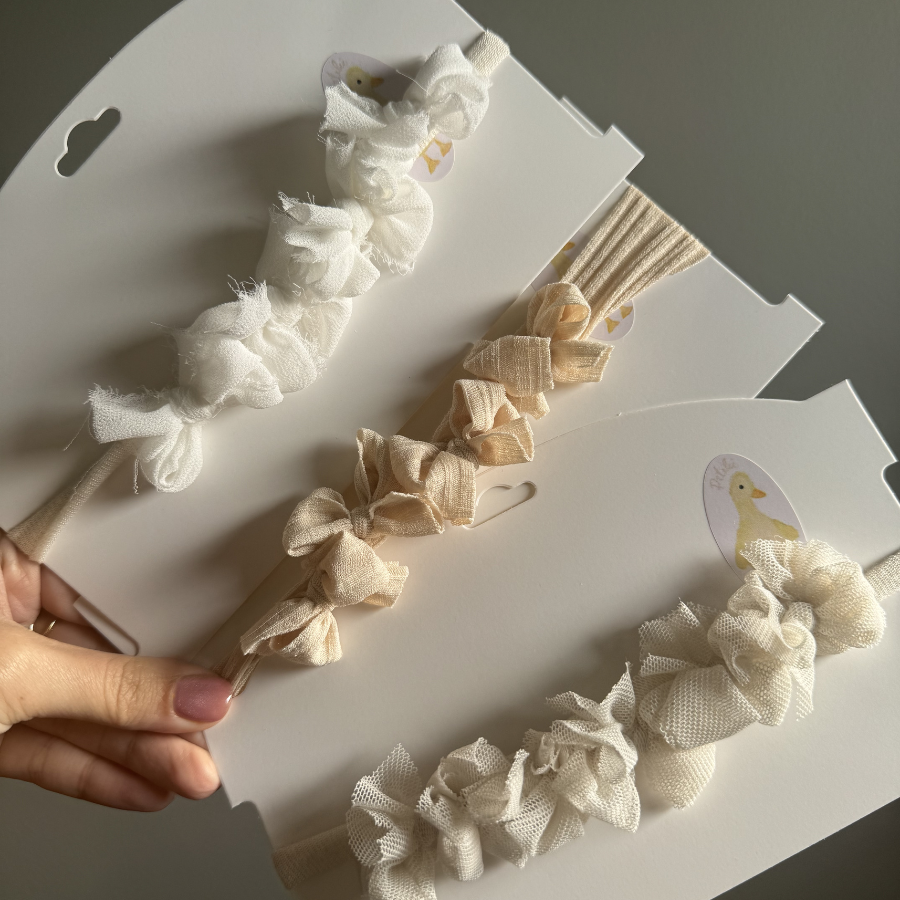 Bow Adjustable Headbands Eliza