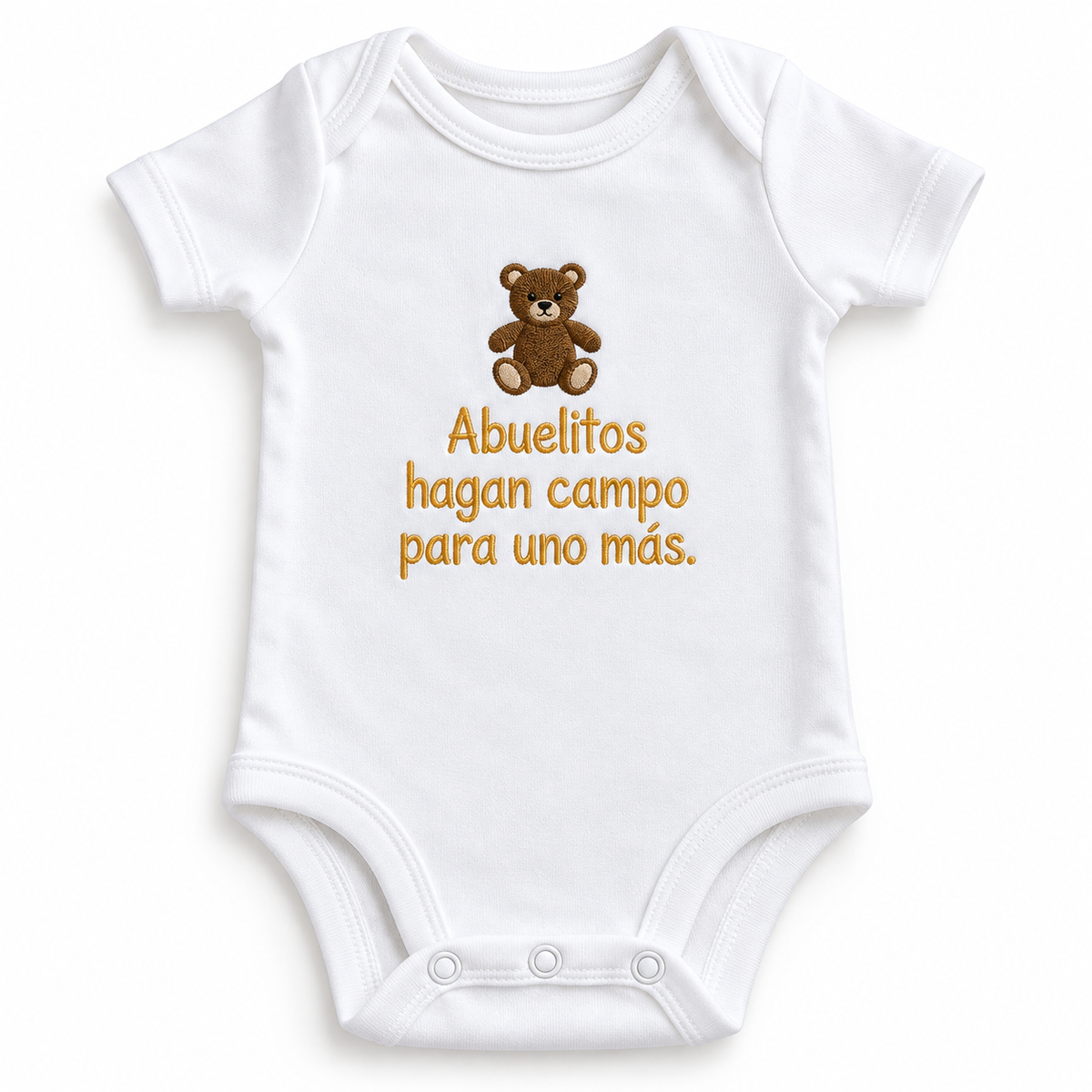 Grandparents Pregnancy Announcement Embroidered Onesie