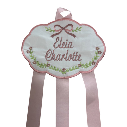 Embroidered Bow Holder