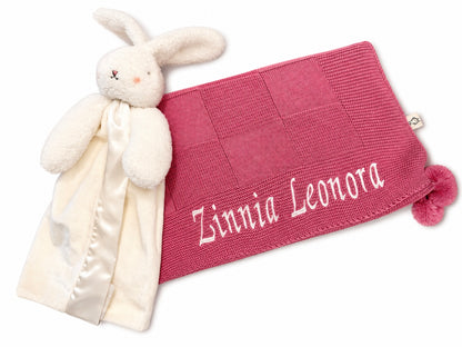 Bunny Buddy and Pompon Blanket Bundle