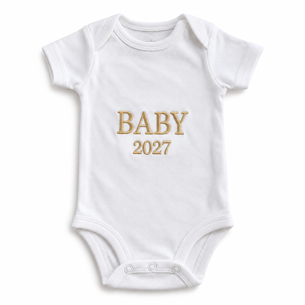 Personalized Baby 2026/2027 Embroidered Onesie
