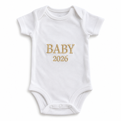 Personalized Baby 2026/2027 Embroidered Onesie