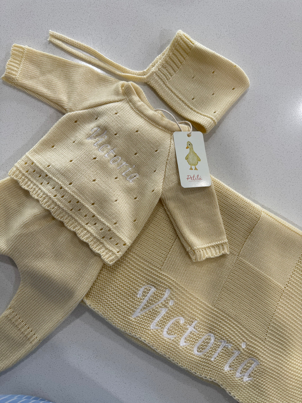 Knitted Coming Home Outfit - 3 Piece Set