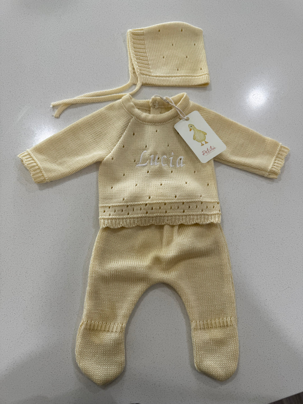 Knitted Coming Home Outfit - 3 Piece Set