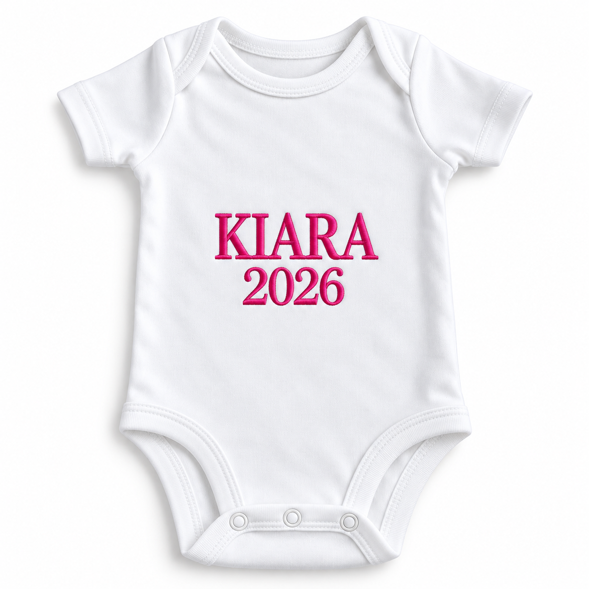 Personalized Baby 2026/2027 Embroidered Onesie