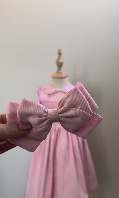 Cordelia - Hand Smocked Dress with Spanish Pique Fabric